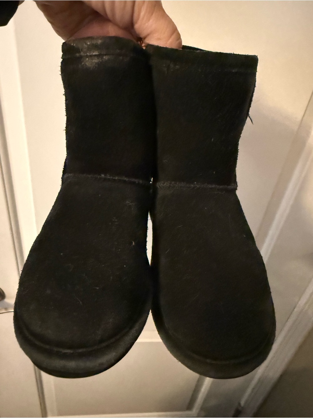 BearPaw Black Kids Plush Winter Boots size 11